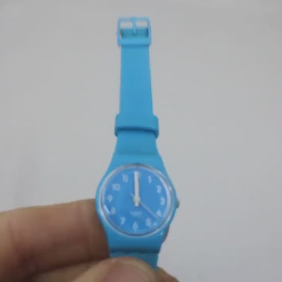 Swatch Ladies 25mm, Lady Cyan, LS112, working, near mint condition