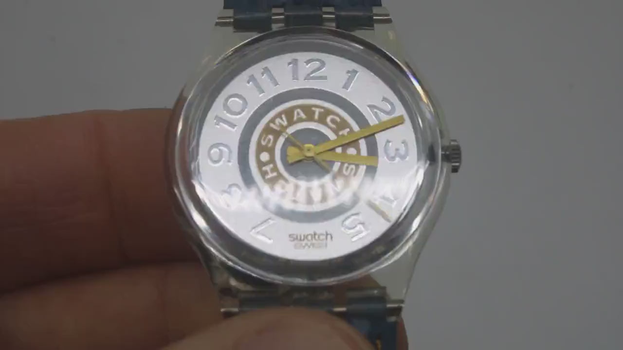 Vintage Gents, 34mm. Swatch, Delave, GK145, new old stock, unused, working
