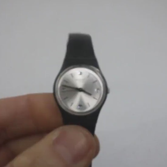 Swatch Ladies 25mm, Ton Etoile, LB177, working, original long, double wrap strap