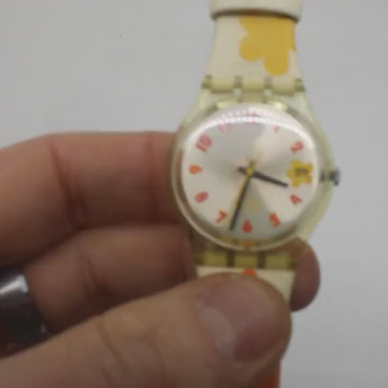 Vintage Gents Swatch 'Juicy Hours', GE402, In a Used Condition, working