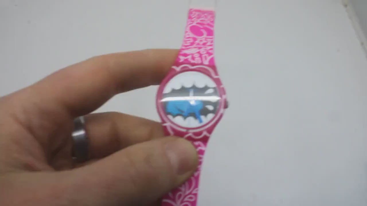 Vintage Gents Swatch Kid Robot 'Shout Out'  GP133, NEW OLD STOCK, Never Worn, working with original strap
