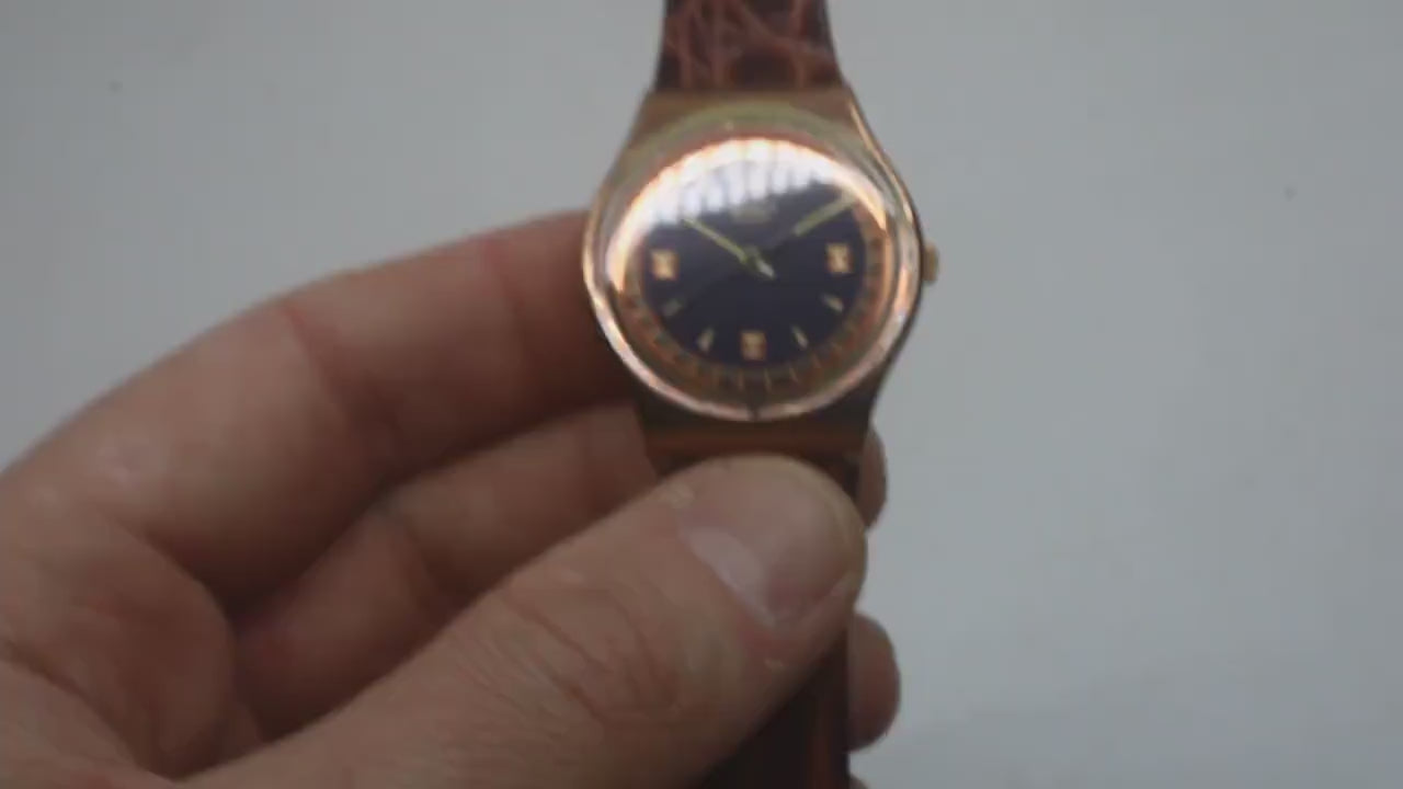 Vintage Gents 34mm Swatch, PDG, GX122, new and unworn, working