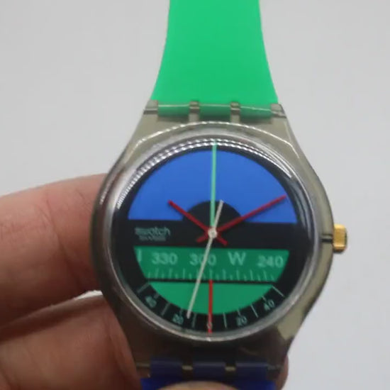 Nautilus Automatic Swatch Conversion, 1986, GK102, NEW strap and NEW case, working