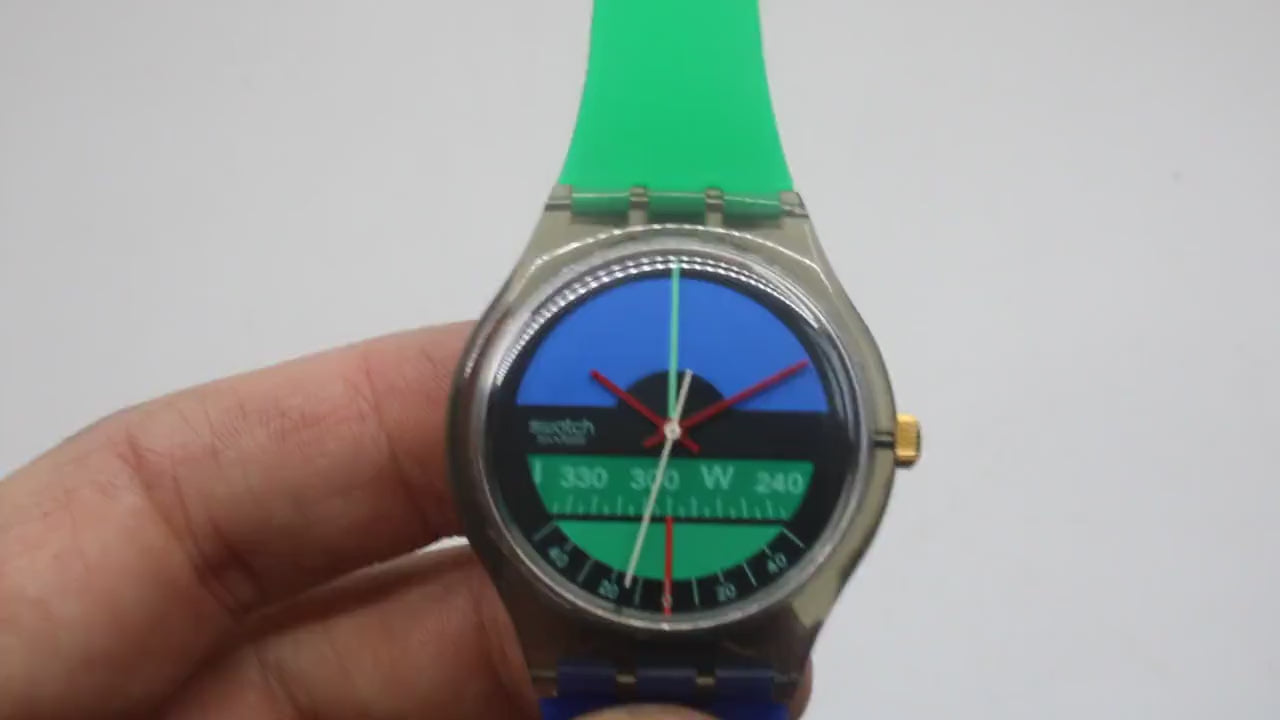 Nautilus Automatic Swatch Conversion, 1986, GK102, NEW strap and NEW case, working