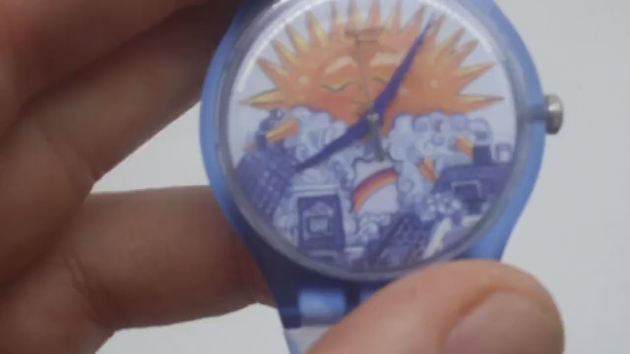 Swatch New Gent, 41mm, Amsterdam Destination Art Special, A Promise Of Sun, new, never used