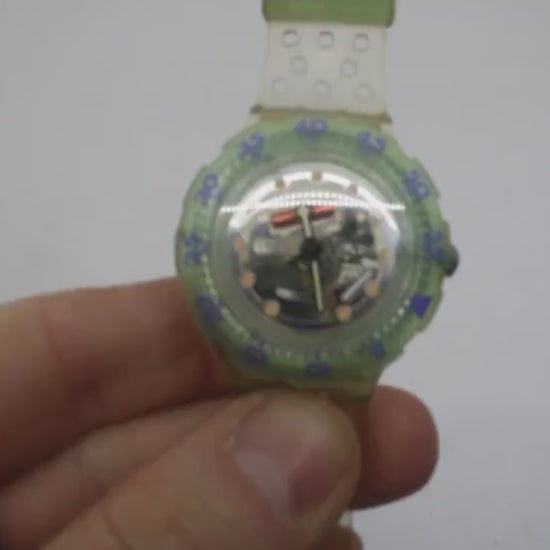 1992 Vintage Swatch Scuba 'Jelly Bubbles' SDK104, Mint Condition, working fine