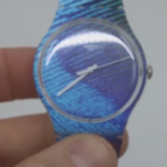 Swatch Watch New Gent, 41mm, Peacobello, SUOK113, Working, New Old Stock, Never Worn