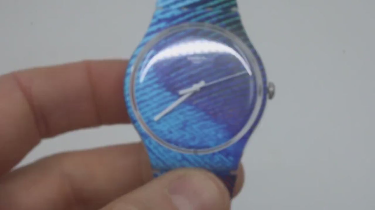 Swatch Watch New Gent, 41mm, Peacobello, SUOK113, Working, New Old Stock, Never Worn