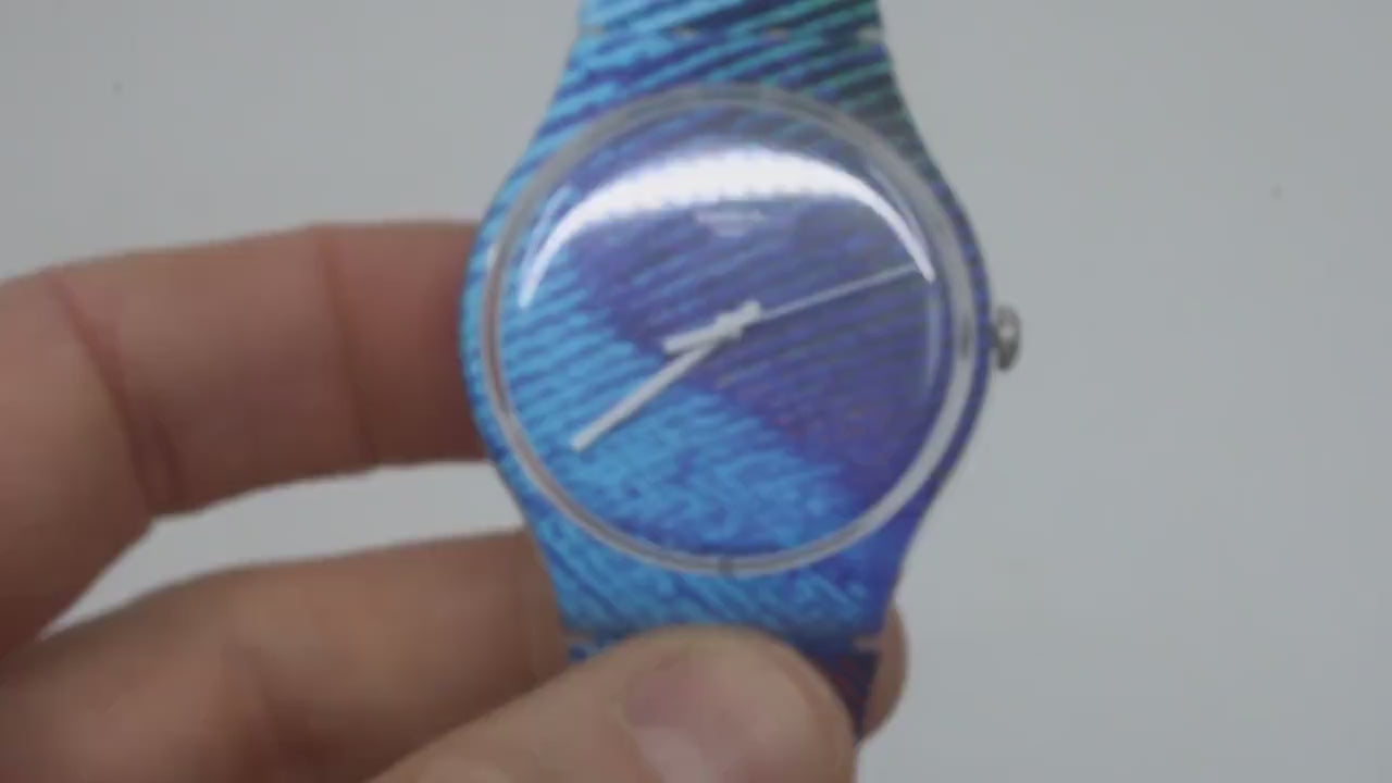 Swatch Watch New Gent, 41mm, Peacobello, SUOK113, Working, New Old Stock, Never Worn