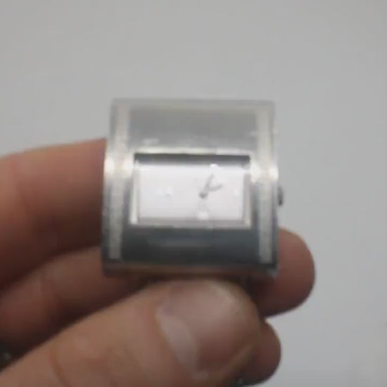 Swatch Irony Lady Square, YUS120G, 'Chroma Lux', vintage nice, used Condition