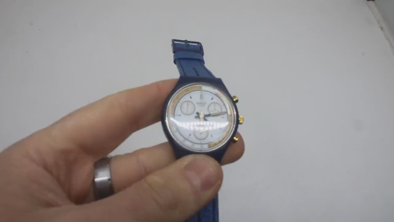 Chrono Swatch, Skipper,  SCN100, Working, New Old Stock, Never Worn