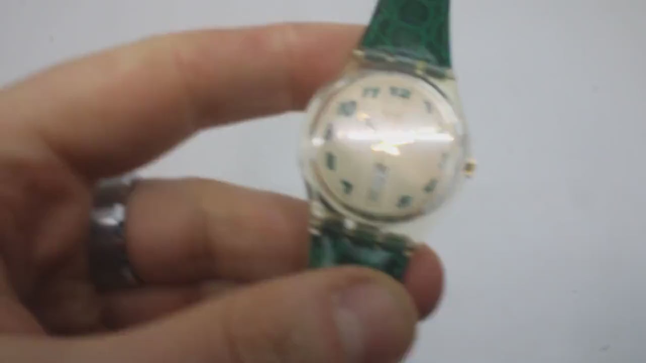 1994 Vintage Gents Swatch 'Tutto Tondo'  GK711, Good, Used Condition, working, with original strap