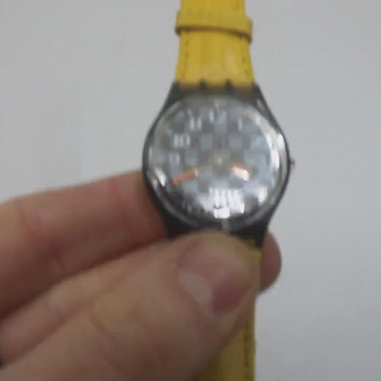 1993 Vintage Gents Swatch 'Clubs'  GM402, New Old Stock, working, with original strap