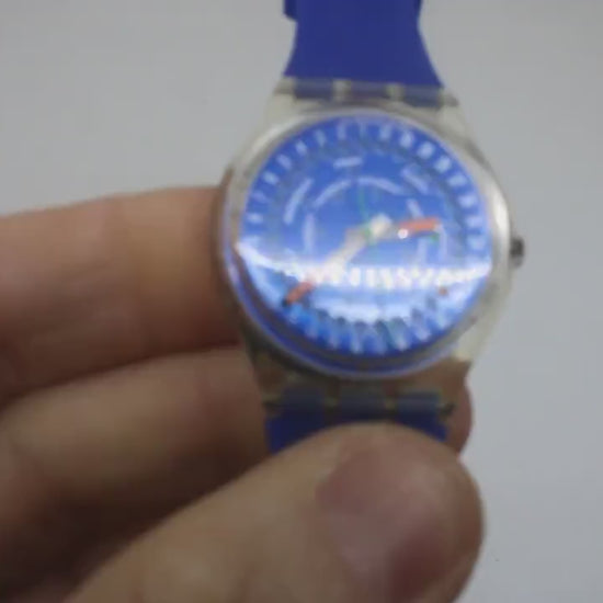 Swatch, 34mm Gents, Drop, GK708/709, Very Nice, Used Condition, Working