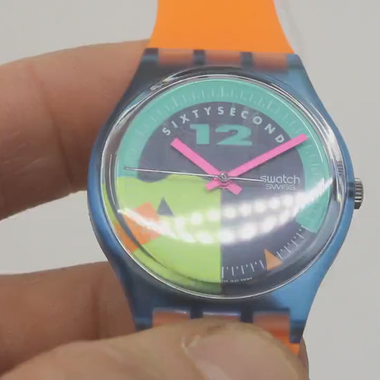 Gents Swatch, Nosewheelie, GN115, New Old Stock, Never Worn, working