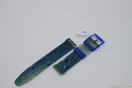 1994, Vintage Swatch Strap, 'Waterdrop', SDK123, Scuba, New Old Stock