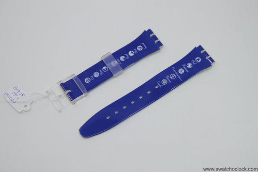 1995, Vintage Swatch Strap, 'Oracolo', GZ151, 17mm, Gents, New Old Stock