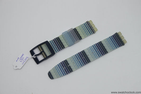 1997, Vintage Swatch Strap, 'Skelet-eau', SDS900, Scuba Loomi, New Old Stock