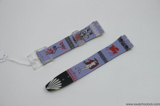 1992, Vintage Swatch Strap, 'Discobolus', GK141, Gents, New Old Stock