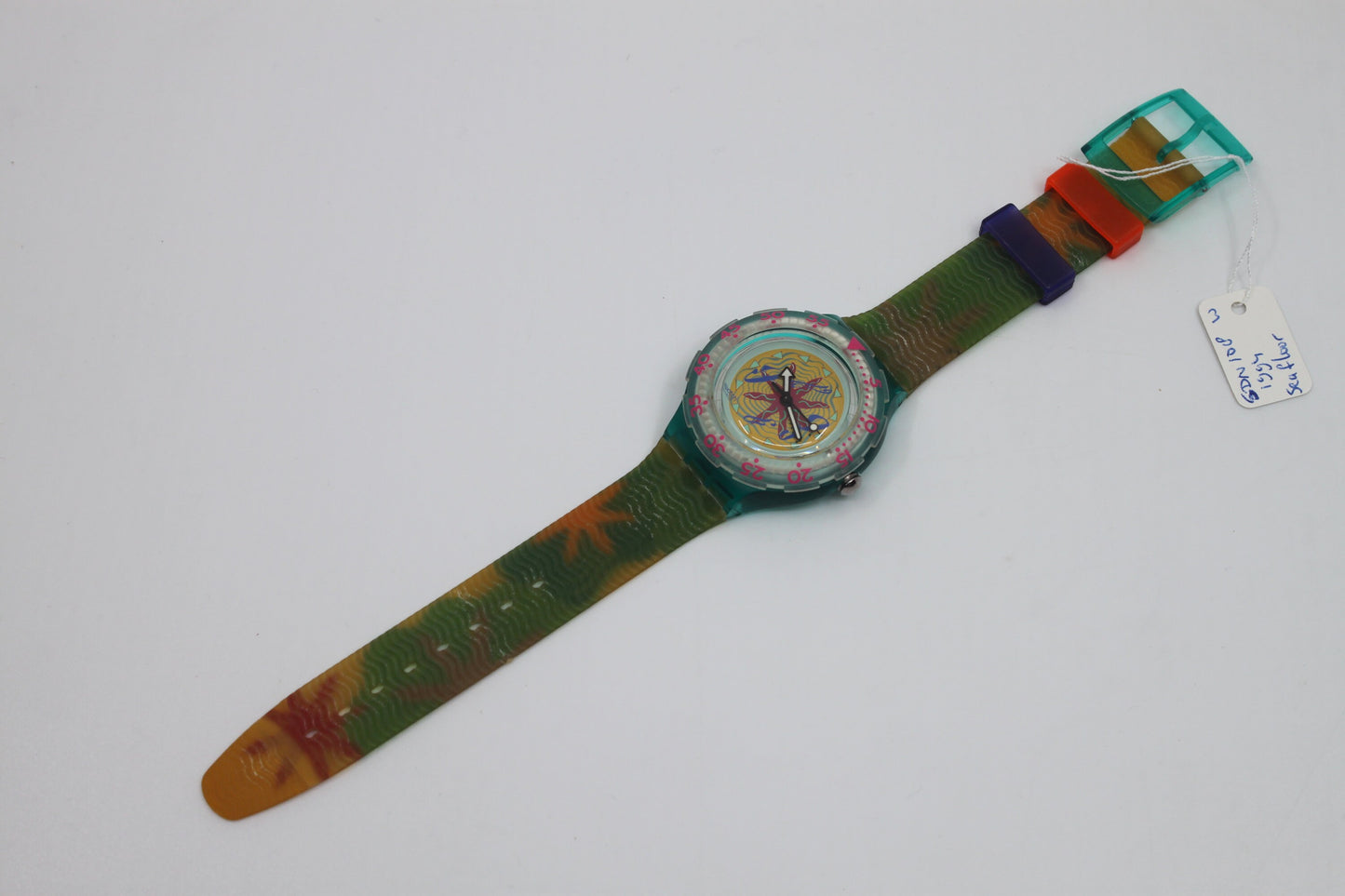 1994 Vintage Swatch Scuba 'Sea Floor' SDN108, NEW and UNWORN, working 100%