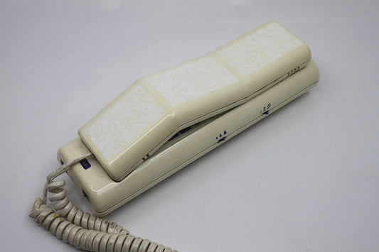 1980s Swatch original TwinPhone, unique and very collectible, white with white cord