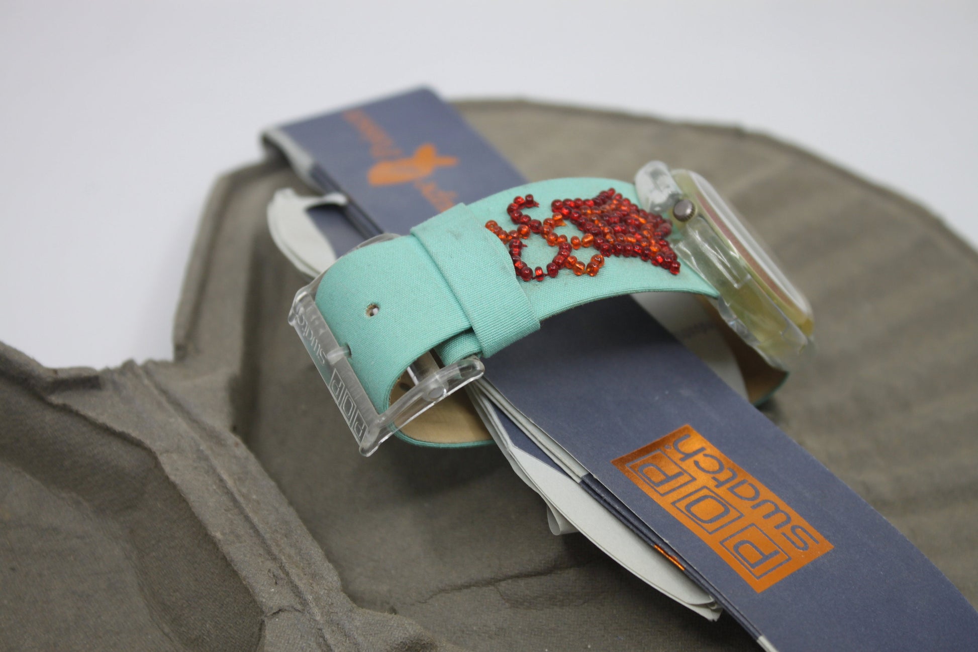 1993, Swatch, PopSwatch, 'Soupe de Poisson', PWZ106, NEW OLD STOCK, with Original Packaging