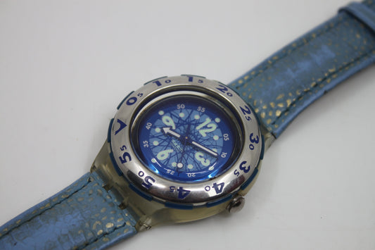 1994 Vintage Swatch Scuba 'Lunaire' SDK113, in a used, good condition, working 100%, with the original strap