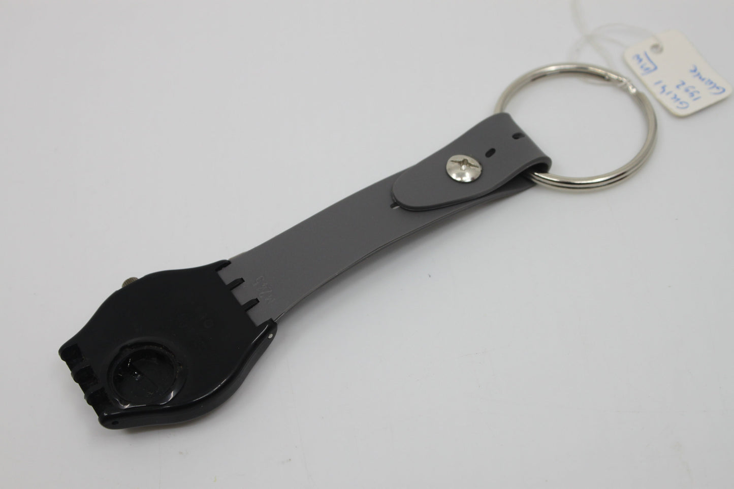 Unique, Vintage Swatch Keychain, GK141, 1992, Glance, made from recycled, NON-working Gents Swatch watch