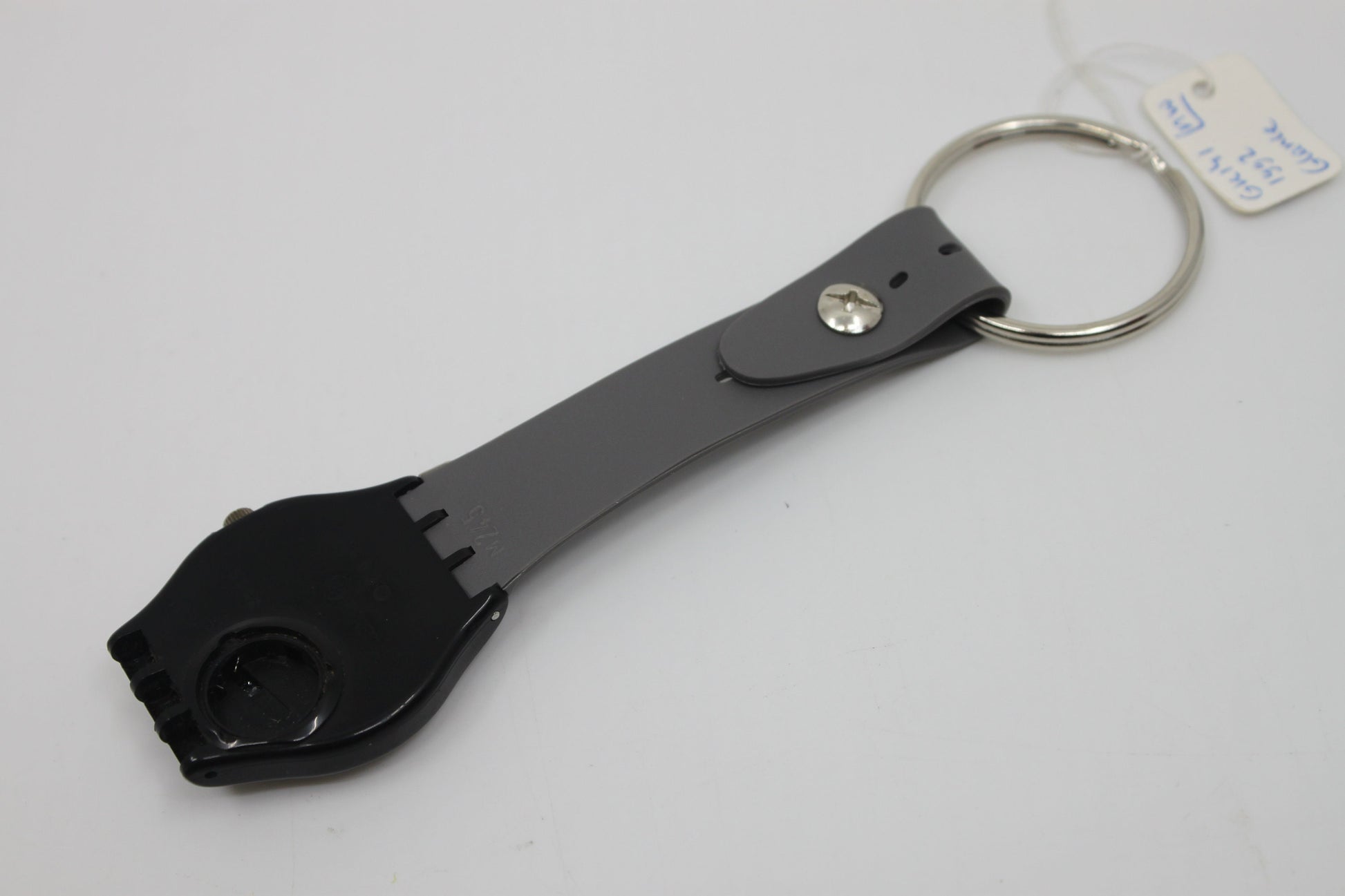 Unique, Vintage Swatch Keychain, GK141, 1992, Glance, made from recycled, NON-working Gents Swatch watch