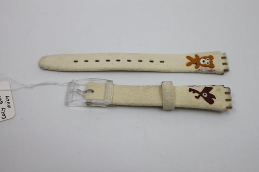 2009, Vintage Swatch Strap, 'Cozy but nozy' LK275, Ladies, New Old Stock