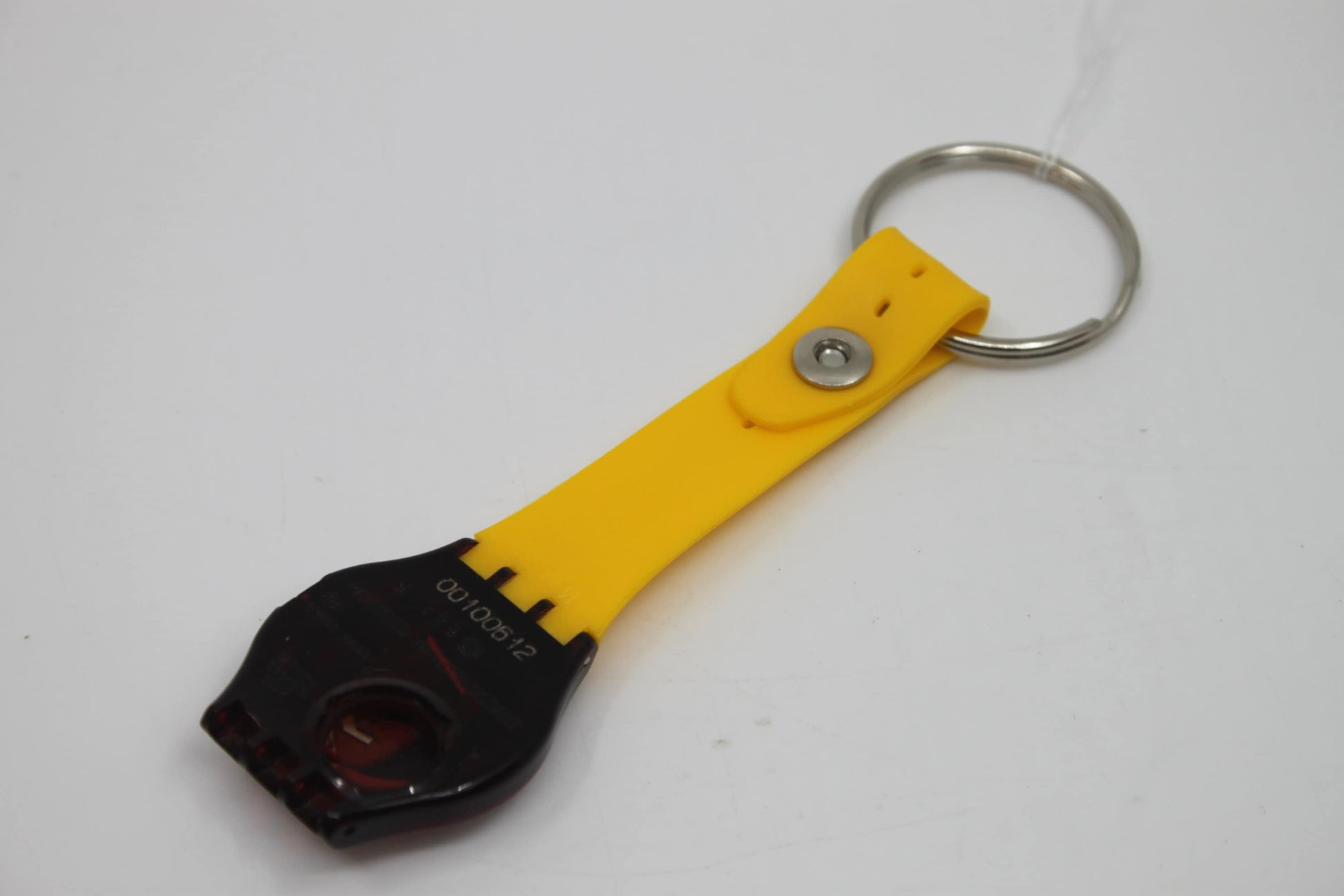 Unique, Vintage Swatch Keychain, SKR100, 1996, 'Drop Out', made from recycled, NON-working Gents Swatch watch