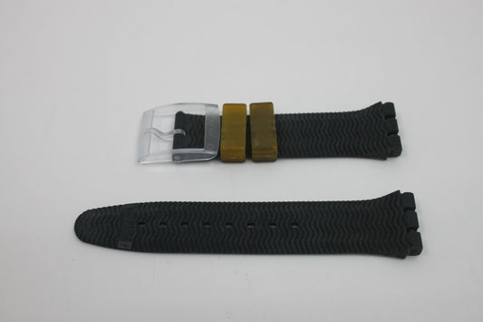 1996, Vintage Swatch Strap, 'Yucca', SBN107, Aqua Chrono, 19mm, NEW OLD STOCK, Never Used