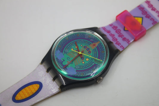 1993, Vintage Gents Swatch 'Sari', GM111, No box, NEW OLD STOCK, working 100%