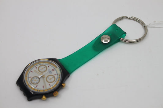 Unique, Vintage Swatch Keychain, SCB108, 1992, 'Award', made from recycled, NON-working Chrono Dummy Swatch watch