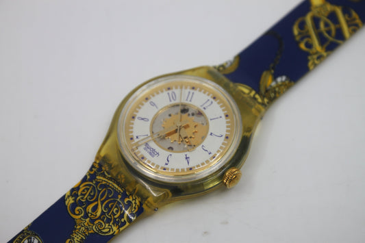 1993 'St. Peters Gate' Vintage Gents Automatic Swatch SAK106, NO box, very GOOD, used condition, with the original strap