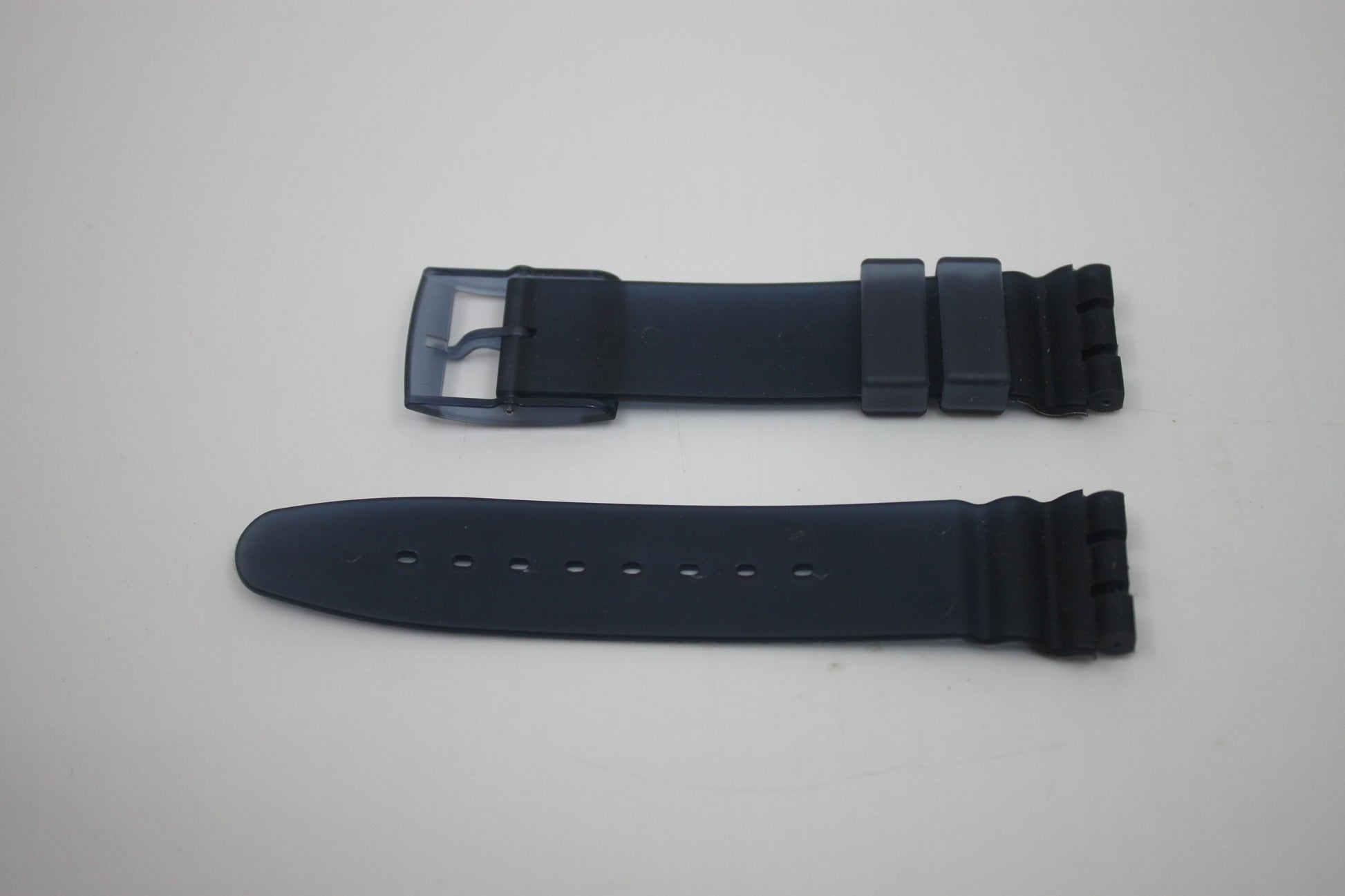 1997, Vintage Swatch Strap, 'Inky Water', SBM106, Aqua Chrono, 19mm, NEW OLD STOCK, Never Used