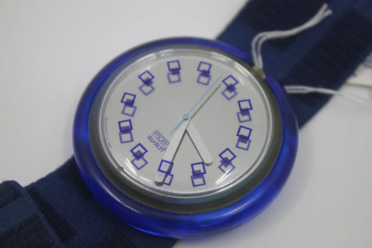 1993, EARLY PopSwatch, 'Blue Berry', PWK179, good, used condition, working 100%