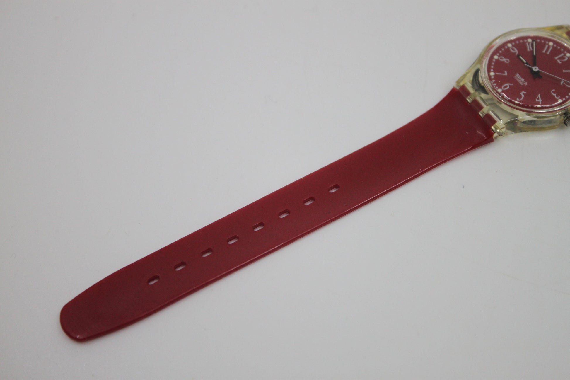 1992, Vintage ladies Swatch, 'Rote-Lei' LK128,New Old Stock, Never Worn, Brand New strap