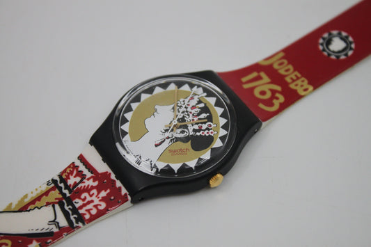 1994 Vintage Gents Swatch 'Aiglette' GB159, NEW OLD STOCK, Never Worn, working 100% with original strap