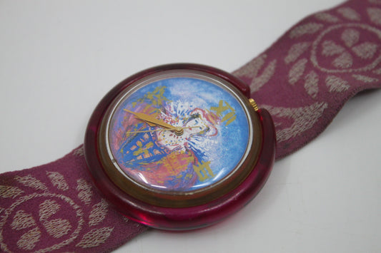 Swatch, PopSwatch, 1994, 'Percy's Love', PWK201, nice used condition, original ring and strap