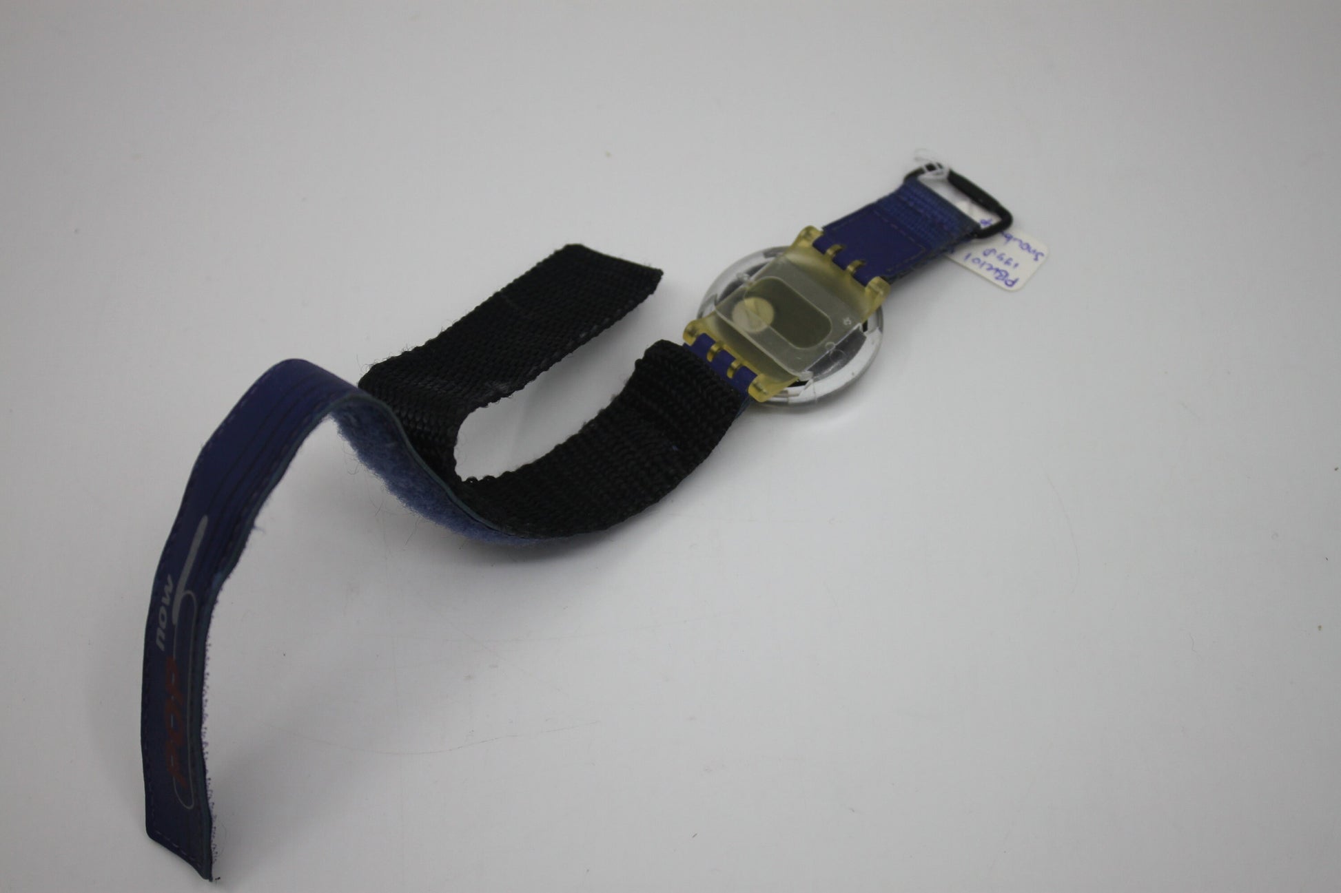 Swatch, Access PopSwatch, 1998, 'Snowbump', PBK101, nice used condition, with original hook & loop strap