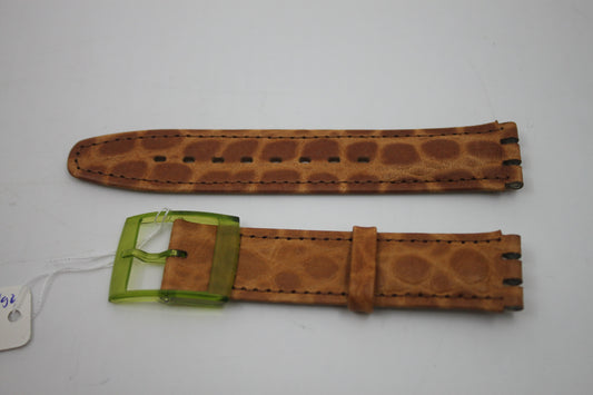 Vintage Swatch 17mm Leather Strap for SAG100, 'Granvia' Automatic 1992, Gents, New Old Stock