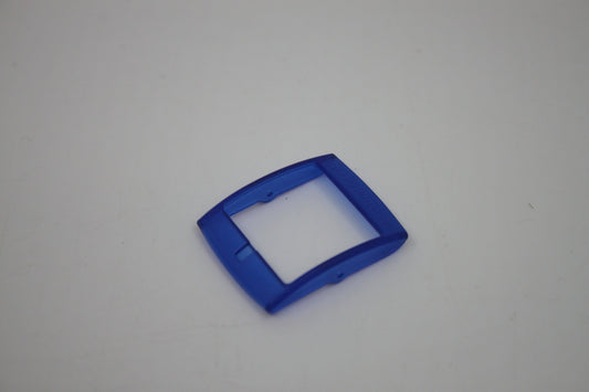 1990s, Vintage Original Swatch Buckle ONLY, for NEW GENTS, Translucent Translucent Blue, Inside width 20mm