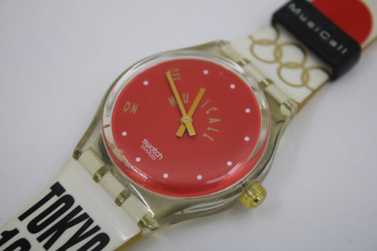 1994 'Tokyo 1964' , vintage gents Musicall Swatch SLZ100, Nice, Used Condition, working 100%
