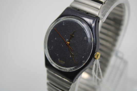 1998 Vintage Gents Swatch 'Royal Granite' GV109, Nice, Used Condition, working 100% with a NON-original, used strap
