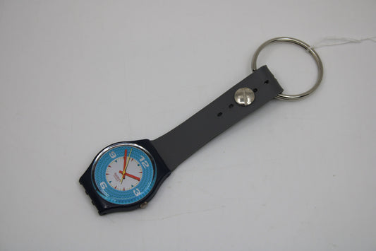 Unique, Vintage Swatch Keychain, GN126, 1993, 'Cancun', made from recycled, NON-working Gents Swatch watch