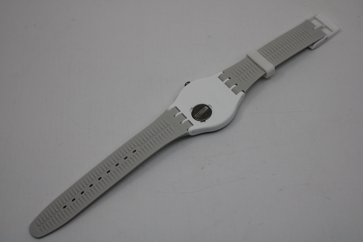 Vintage New Gents Swatch 'White Glove' SUOW131, NEW OLD STOCK, Never Worn, working 100% with the original strap