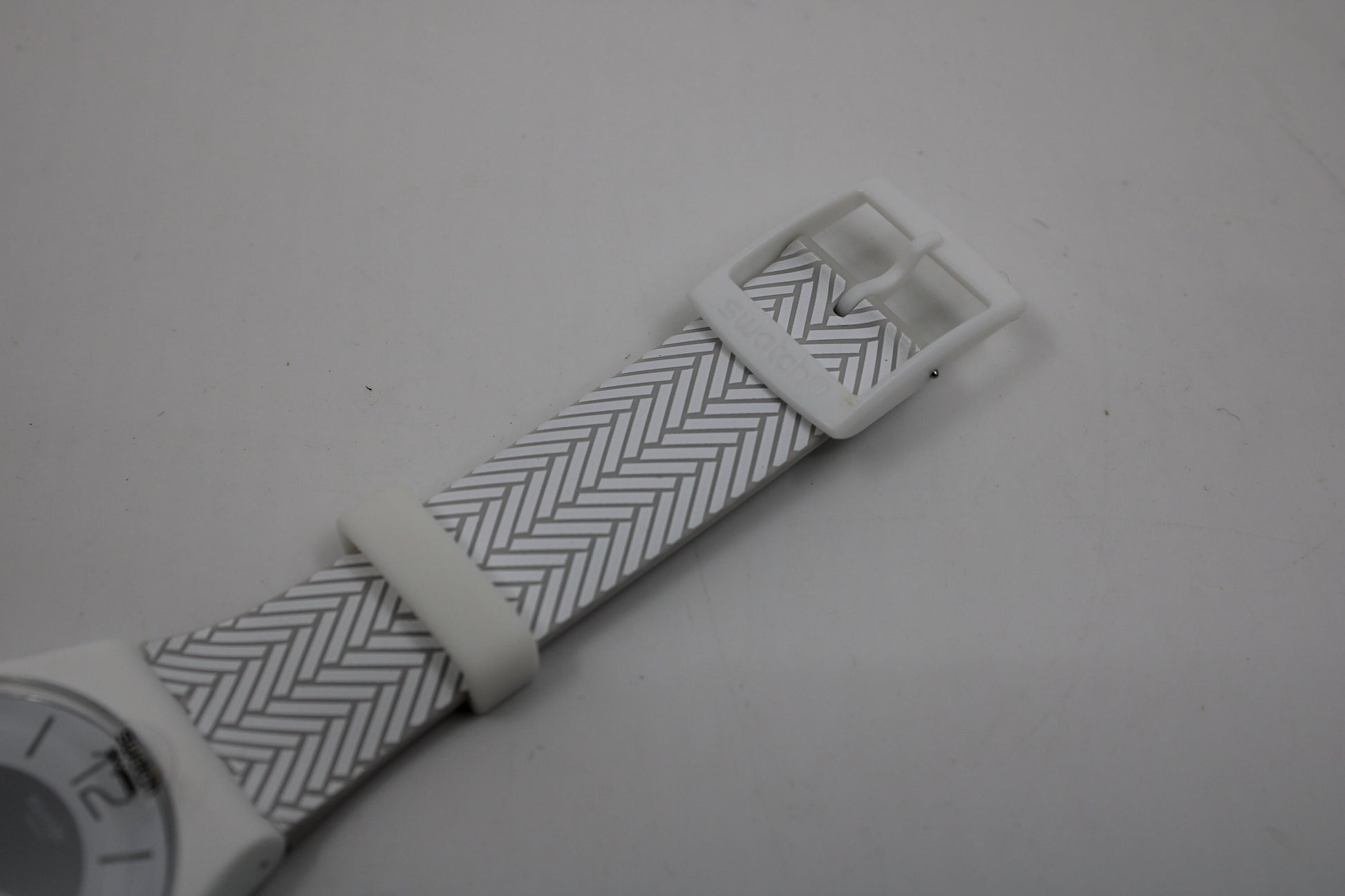 Vintage New Gents Swatch 'White Glove' SUOW131, NEW OLD STOCK, Never Worn, working 100% with the original strap