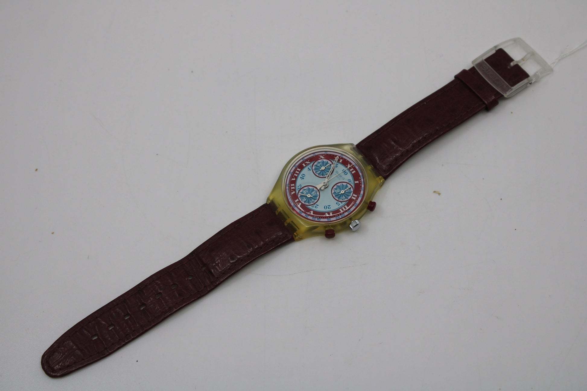 1993 Vintage Swatch Chrono 'Windmill' SCK103, in a NICE, used condition, clock working 100%, Original Strap