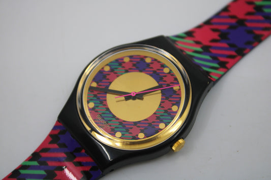 1992, Vintage Gents Swatch, 'Tweed', GB147, New Old Stock, Never Used, working 100%